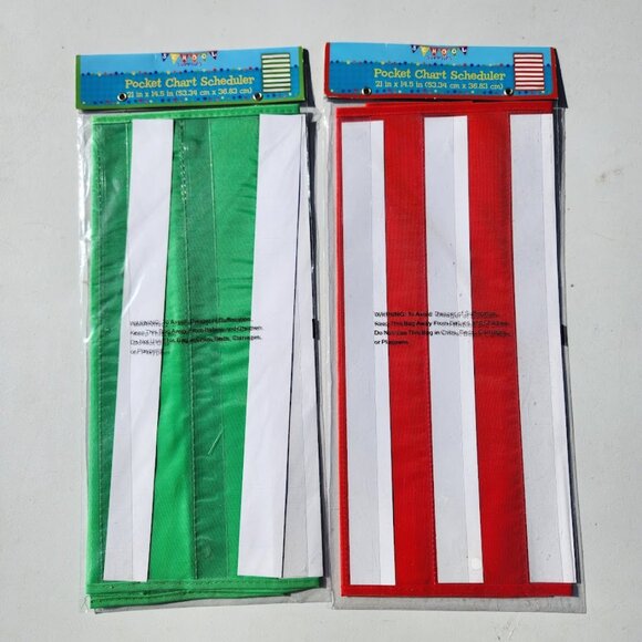 2X Pocket Chart Scheduler Classroom School Supplies Bundle Homeschool Organizer - Picture 3 of 6